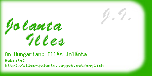 jolanta illes business card